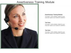 editable assertiveness training module ppt powerpoint presentation professional training modules for employees template example