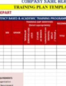 editable training plan templates  excel word template online personal training program template word