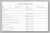 free excel of employee evaluation work form xlsx wps free  vrogueco structured on the job training template pdf