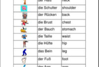 free german chart  body  abcteach german body composition training template sample