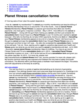 printable planet fitness cancellation form  fill and sign printable template online personal training cancellation policy template excel