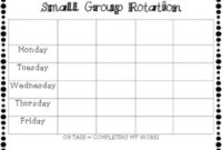 printable small group rotation chart *writein* by roxana horak  tpt small group training program template