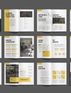 sample employee handbook template  employee handbook template employee handbook guidebook design new employee training manual template sample