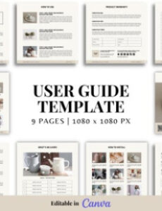 sample user manual template product instruction manual template user guide template installation manual training manual step by step user guide template doc