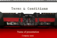 terms and conditions presentation template for powerpoint and keynote  ppt star training course terms and conditions template word