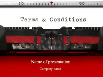 terms and conditions presentation template for powerpoint and keynote  ppt star training course terms and conditions template word