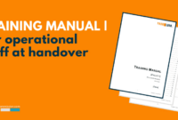 training manual  for operational staff at handover with template coffee shop training manual template