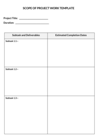 25 simple scope of work templates training scope of work template doc