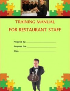 editable training manual template  free word templates customer service training manual template excel