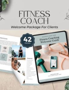 fitness trainer client  etsy personal training client profile template sample