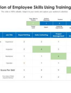 free employee skills matrix  slide team training matrix for employees template example