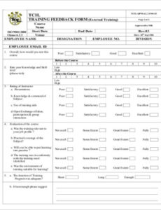 printable free 8 sample employee feedback forms in ms word  pdf feedback on training session template example