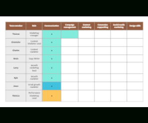 printable grid matrix templates  edrawmax free editable cross training matrix template  excel