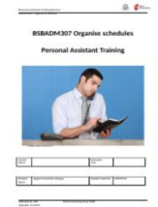 sample 2 bsbadm307 organise schedules personal assistant trainingdocx  personal assistant training administrative assistant training manual template sample