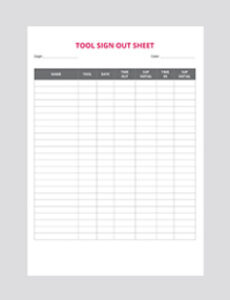 sample employee sign out sheet training sign off sheet template word