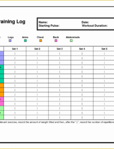 sample free workout templates for personal trainers of 6 best of free printable weight lifting workout weight training workout log template doc