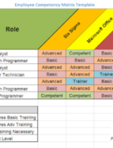 sample skills matrix template  project management templates task management excel tutorials training matrix for employees template