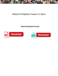 Custom Affidavit Of Eligibility To Marry Template Excel Sample