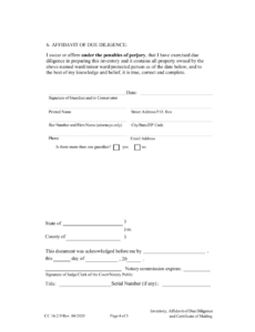 Free  Affidavit Of Due Diligence Template Word Sample