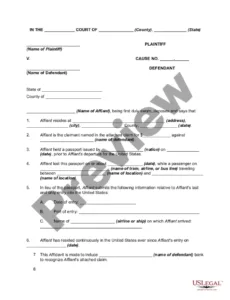 Free  Affidavit Of Loss Passport Template  Sample