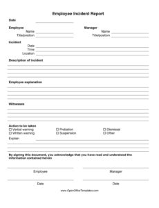 Free Editable Affidavit Of Incident Report Template Pdf Sample