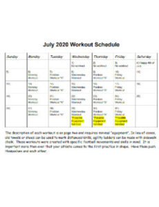 free 19 sample workout schedule templates in pdf  ms word exercise training calendar template sample