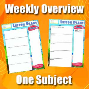 free weekly subject planner  overview template free printable  editable training program overview template sample